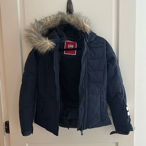 Rossingnol girls ski jacket. Excellent condition. Size 12. Navy blue.